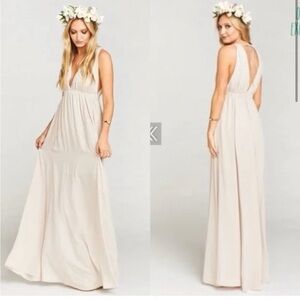 Show Me Your MuMu Ava Cream Maxi Dress